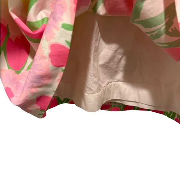 Lilly Pulitzer EUC Size 0 Pretty Yellow Pink Green Strapless Mini Sundress (616) - Picture 6 of 13